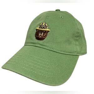 Smokey the Bear Hat Cap Mad Engine OSFA Light Green Embroidered Adjustable